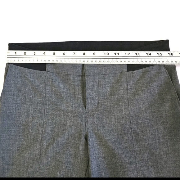 The ATHLETA Women's Gray Sz 12P Tapered  Wool Blend Casual Versatile Dress Pants - Picture 4 of 15